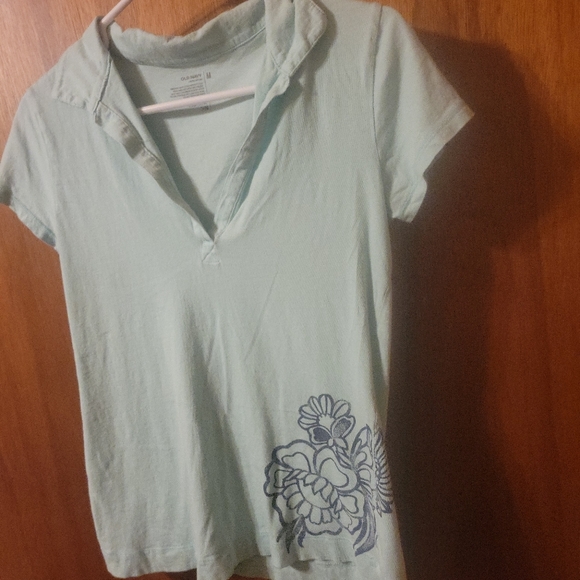 Old Navy Blue Collar Shirt - Picture 3 of 6